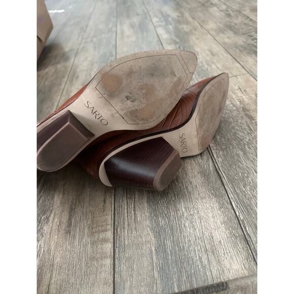 SARTO by Franco Sarto Women's Brown Valentina Pointed Toe Western Bootie Size 8 - Picture 5 of 9